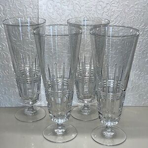 Towle Pilsner Glasses Ovation Set 4 Classic Vintage Beer Glass